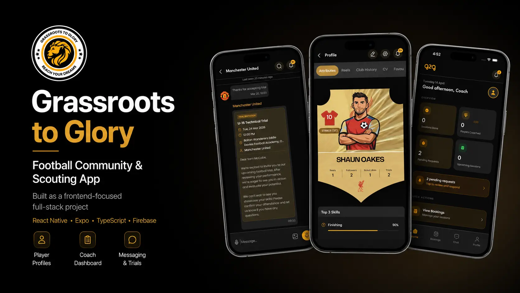 Grassroots to Glory Mobile Application Thumbnail