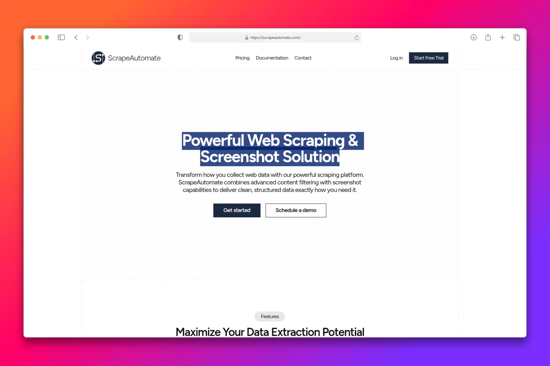 ScrapeAutomate: Web Scraping Simplified Thumbnail